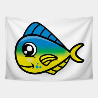 Cute Mahi-Mahi Fish Tapestry