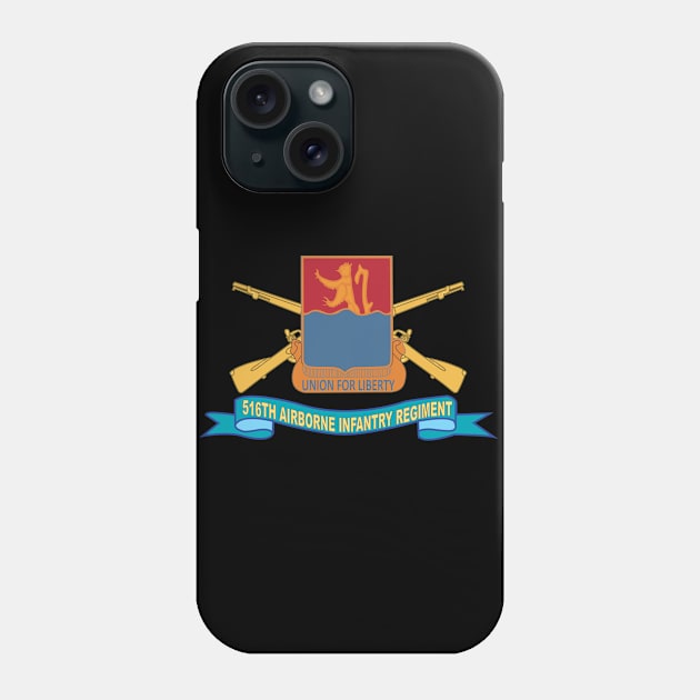 516th airborne infantry regiment w br Phone Case by twix123844