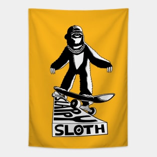 Slappy Skate Sloth Tapestry