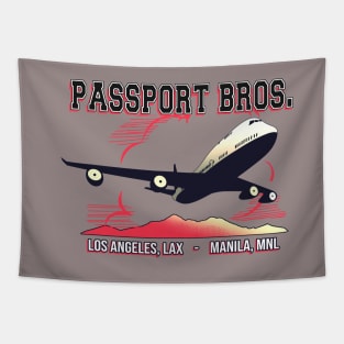 The pass port bros. brotherhood logo design Tapestry