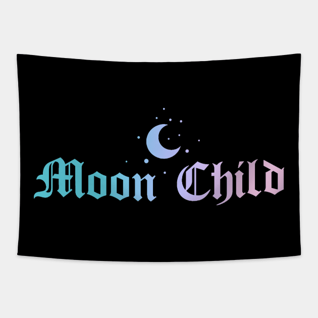 Moon Child Tapestry by btcillustration