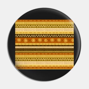 Tribal Gold Stripe and Chevron Pin