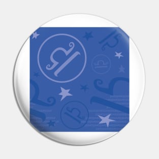 Ancient Symbols Blue Pin