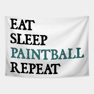 Eat Sleep Paintball Repeat Tapestry
