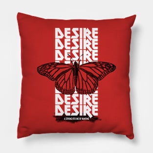 Desire - Vintage style drawing Pillow