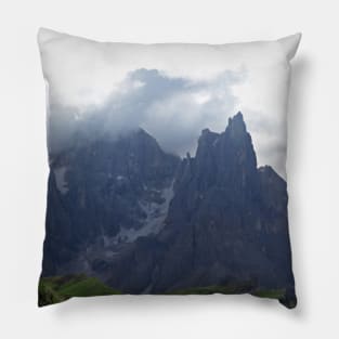 Alps Mountains Black Peaks Landscape Pillow