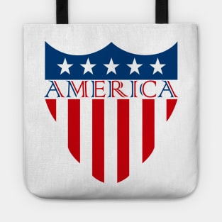 America Flag Vector Tote