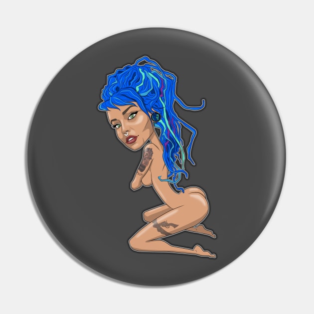 fishball Pin by bobgoodallart