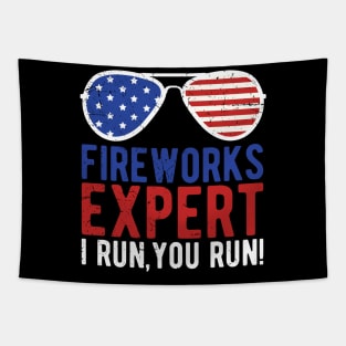 Fireworks Expert independence day Tapestry
