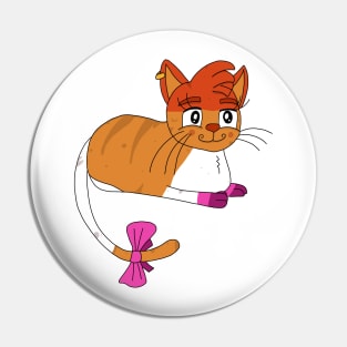 Lesbian Pride Cat Pin