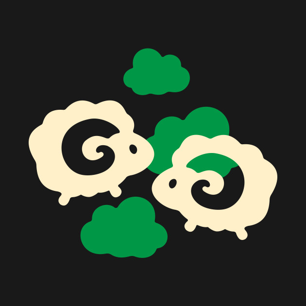 Discover Green Meadows - cute sheeps - Cute Sheep - T-Shirt