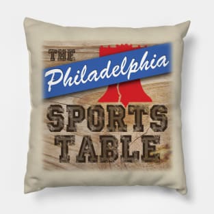 Vintage Philadelphia Sports Table Logo Pillow