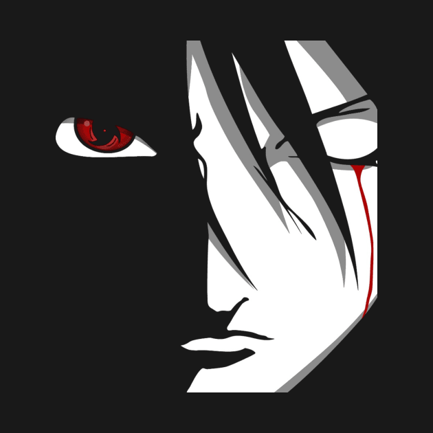 Sasuke Uchiha Face by Palestine_ART