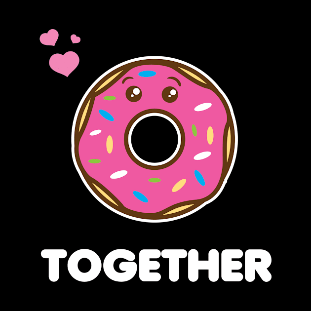 Matching Couple Coffee Donut Perfect Love Together by Hasibit