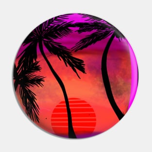 Sunset in the beach Pin