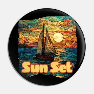 sun set Pin