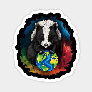 Skunk Earth Day Magnet