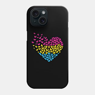 Pansexual Butterflies Heart Phone Case