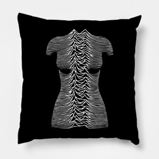 body wave lines Pillow