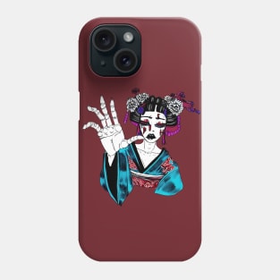 Weird Japanese Geisha, Weirdcore Drawing Phone Case