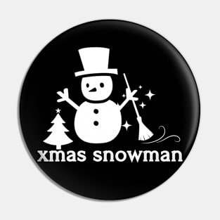 xmas snowman Pin