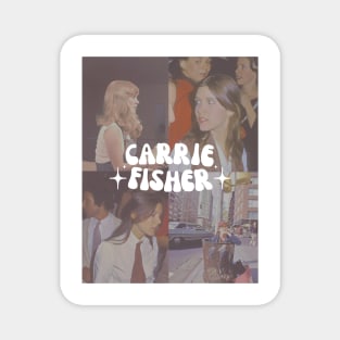 groovy aesthetic carrie fisher (perfect for your average Princess Leia organa stan) • star wars cast collection Magnet