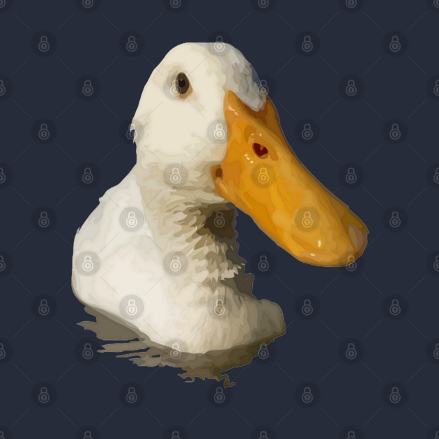 Nerdy Large Beaked White Duck Profile by taiche