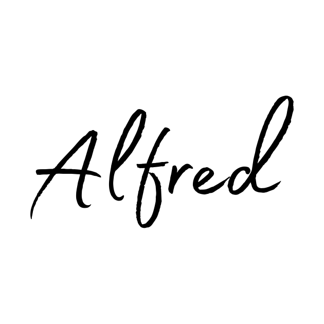 Alfred Name Calligraphy - Alfred - Body Bébé | TeePublic FR