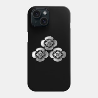 Asakura Clan Kamon Silver Chrome Phone Case