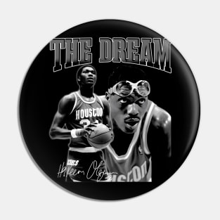 Hakeem Olajuwon The Dream Basketball Legend Signature 80S 90S Bootleg Rap Pin