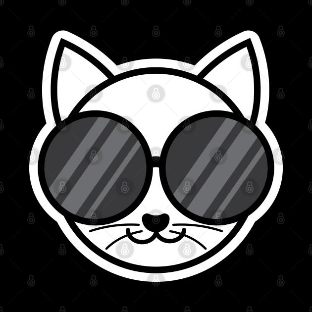 Cat Wearing Sunglasses | Black by Wintre2