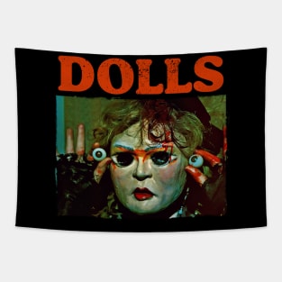 DOLLS Retro 80s Cult Classic Horror Tapestry