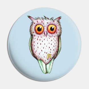 Cute colored owl Pin