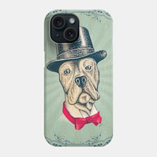 I'm too SASSY for my hat! Dog in top hat2 Phone Case