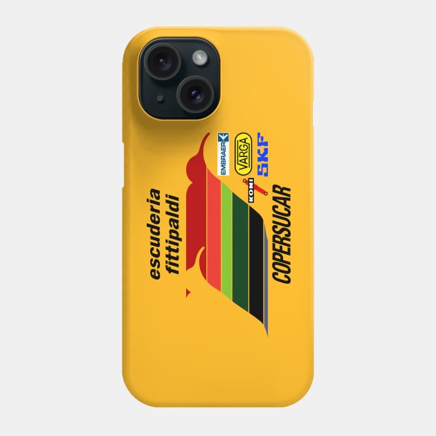 First and Only Brazilian F-1 Team Vintage Art Phone Case by San Studios Company