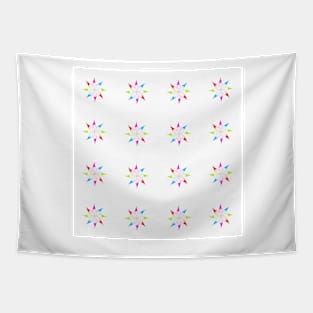 Flowers on white background vector illustration Tapestry