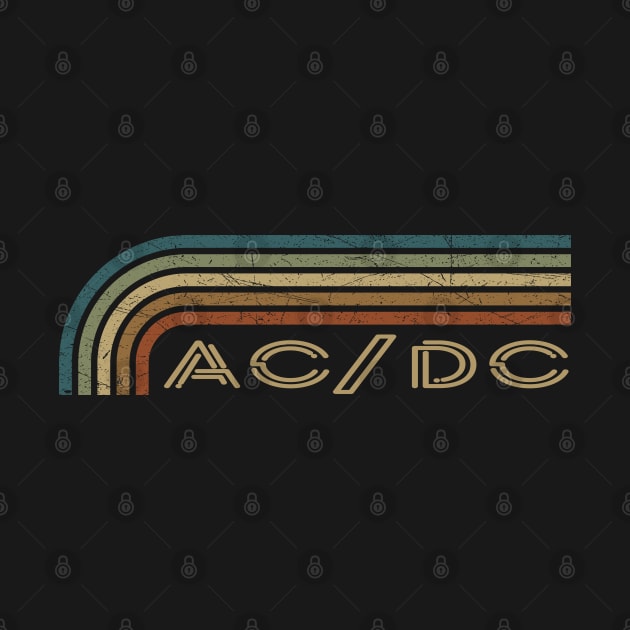 AC/DC Retro Stripes by paintallday