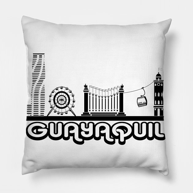 Guayaquil Pillow by leeloolook