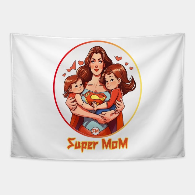 Super Mom Tapestry by HansWans