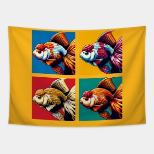 Pop Oranda Goldfish - Cool Aquarium Fish Tapestry