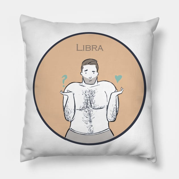 H&H Zodiac Libra Pillow by husbandandhusband