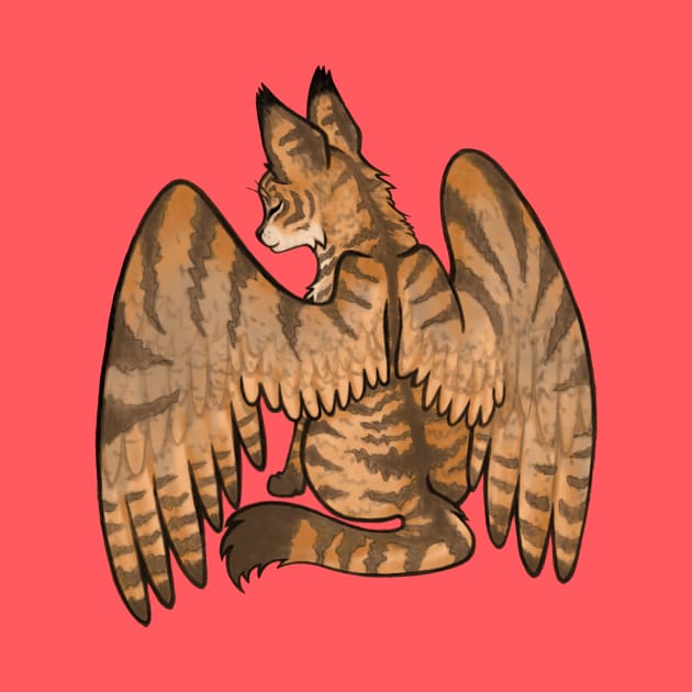 Winged Cat by gingerchan