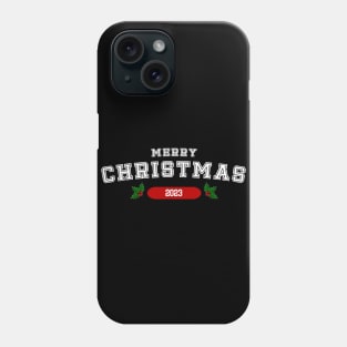 Merry Christmas - Fun Vintage College Typography Phone Case