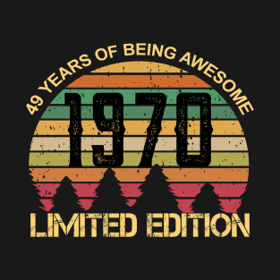 49 Years Of Being Awesome Limited Edition 49th Birthday Gift T-Shirt