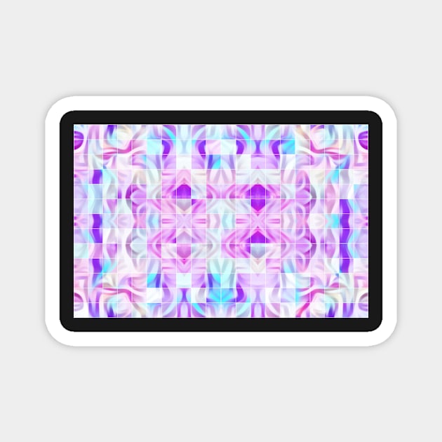 Abstract pastel pattern Magnet by Dturner29