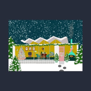 Mid century Christmas party card T-Shirt