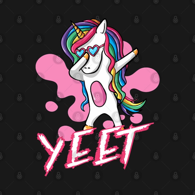 Funny Yeet Unicorn Dabbing Gift by JPDesigns