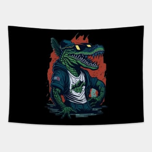 Crocodile hip hop Tapestry