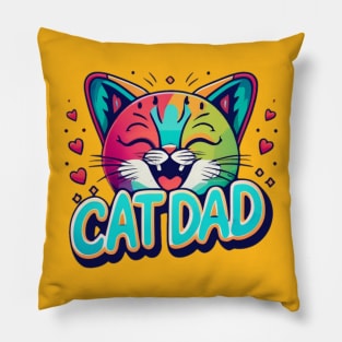 Cat Dad Pillow