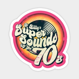 K Billy's Super Sounds of the 70s - distressed Magnet